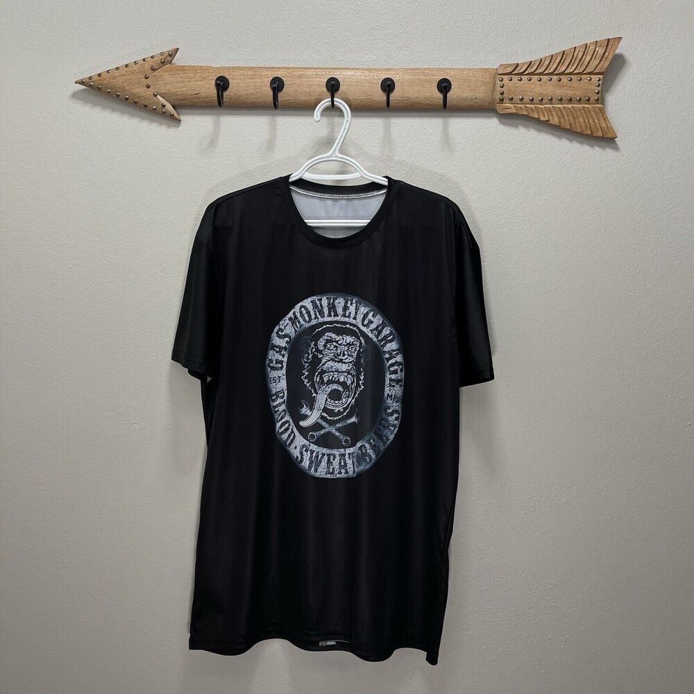 Gas Monkey Garage | Blood Sweat Beers Shirt XXL Black Short Sleeve